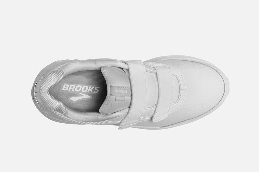 Addiction Walker V-Strap 2 Brooks Running Shoes NZ Womens - White - GIUAYS-028